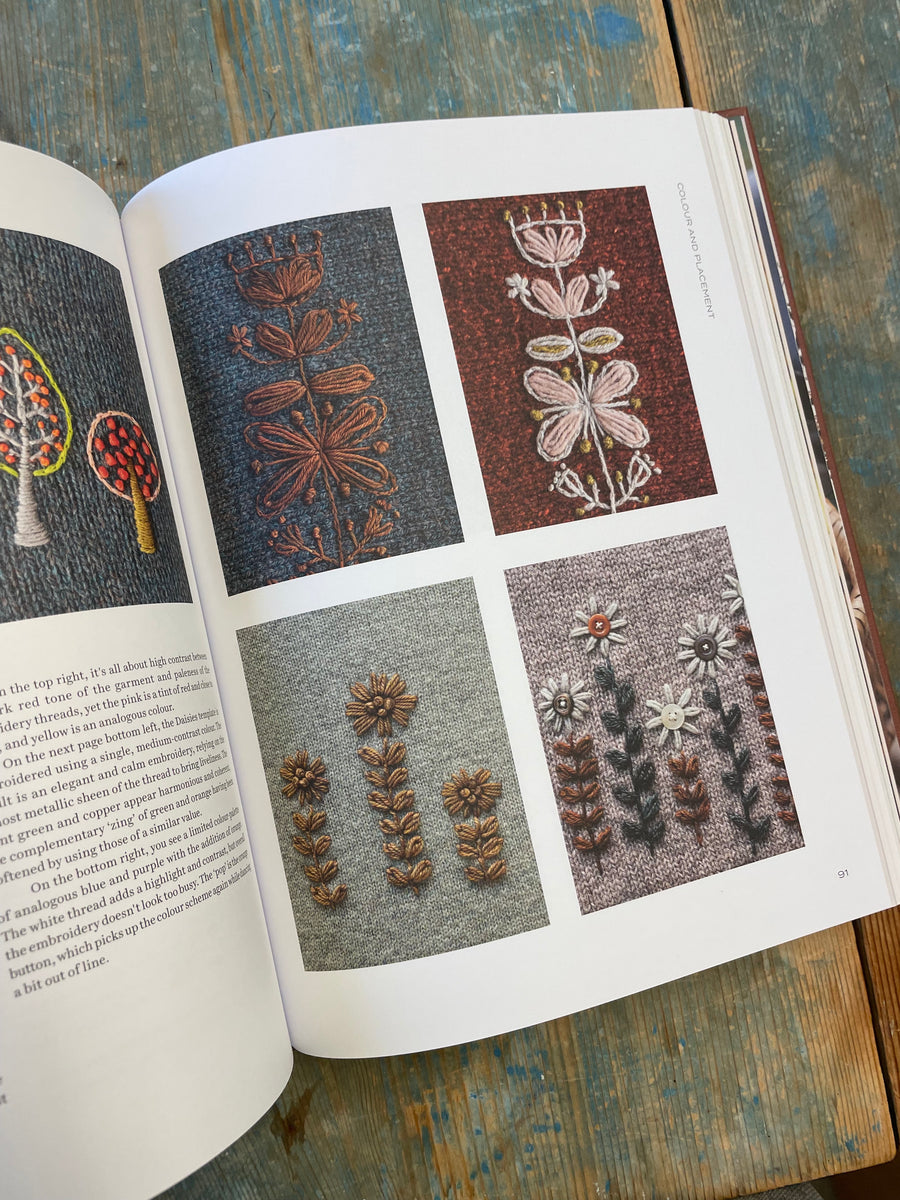 Embroidery on Knits book at The Endless Skein