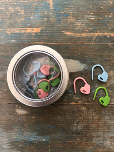 Tulip Heart Shaped Locking Stitch Markers (regular size)