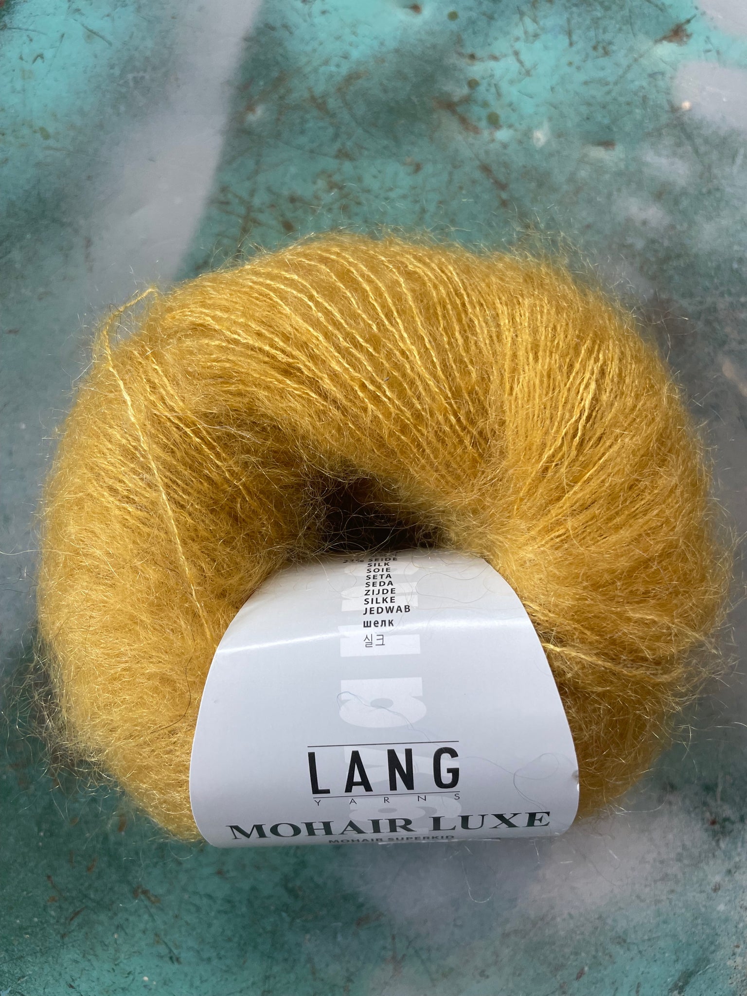 Lang Yarns Mohair Luxe Lame 14 Chartreuse