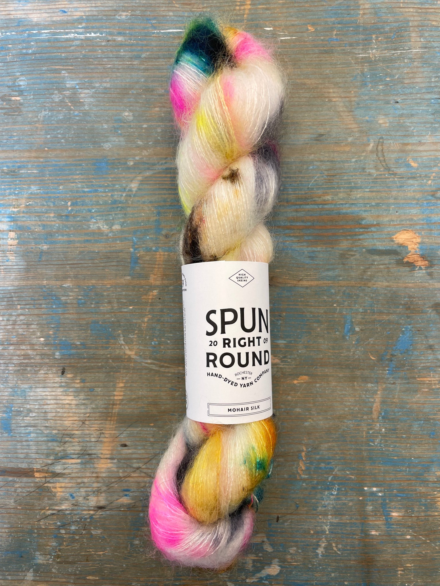 Hand dyed speckled yarn — Spun Right Round-spunrightround